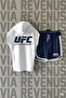 Ufc Front and Back Printed Zero Sleeve Hooded Sports Tshirt and Custom Jersey Fabric Sports Shorts