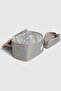 -1396 Set of 3 Children's Primary School Middle School Bag with Pen Holder and Lunch Bag Backpack Gray - 6