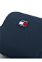 Women's Logo Printed Navy Blue Bag with Adjustable Shoulder Strap and Logo Label - 4