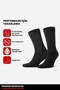 Egyptian Unisex Bamboo Flight and Pilot Socks with Special Tightening Technology, Black - 3