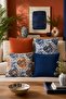 Ikat Patterned 4-Piece Throw Pillow Cover Set