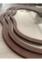 Premium 3-Piece Leather Serving Tray Set - Brown, Elegant Oval Design, Nesting Trays (L: 62x50 cm, M: 55x44 cm, S: 47x36 cm) - Decorative and Functional for Home & Office, QT125 - 2