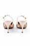Leather Beige Patent Leather Back-Strap Heeled Women's Shoes - Kb4044 - 4