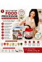 Manual Food Processor 2 Litre Capacity Vegetable Chopper With 5 Sharp Stainless Steel Blades