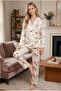 Premium Women's Satin Pajama Set Buttoned Shirt Collar Luxury Boxed - 6