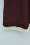 Elastic Waist Lace Pocketed Poplin Skirt - Burgundy - 2