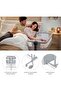 Nestee UP2 2-in-1 Cot, Travel Cot with Mattress Sheet, 5-Level Mattress Height Adjustment, 4 Wheels with Brake, Soft Material, Lightweight Construction, All Grey - 5