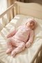 Baby Girl 5-Piece Hospital Outfit Set 0-3 Months Newborn Rabbit Patterned Embroidered Hat and Gloves - 4
