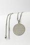 Silver Color Ayetel Kürsi & Nazar Verse Written Stainless Steel Necklace with Thick Doc Chain and Stick - 7
