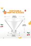 50 Sets Plastic Martini Glasses, 5 oz Clear Cocktail Dessert Parfait Glasses Unbreakable Mini Martini Cups - 6