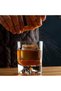 Whiskey Glass Set of 2 - Handmade Crystal Whisky Glasses - Modern Double Old Fashioned Rocks Tumbler - 6