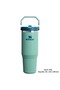 The Iceflow Flip Straw Thermos Cup with Straw 0.89 Lt Flask Water Green - 4