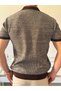 Men's Polo Neck Knitwear T-Shirt - 4