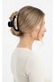 Stylish and Modern Design Black and Beige Detailed Women's Hair Claw Clip - 3