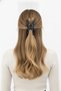 Twisted Design Glossy Dark Gray Hair Claw Clip Stylish and Convenient Hair Accessory for Women - 2