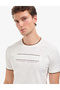 Ecru Slim Fit Crew Neck T-Shirt 50321064-Vr019 - 2