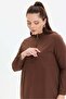 Two-Thread Stand Collar Zippered Single-Pocket Tunic