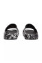 Men's Patterned Comfortable Sole Black Slippers - 5