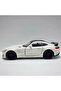 1:36 Mercedes Amg Gt R White Diecast Metal Toy Car Openable Door Pull and Go - 5