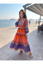 Tested Dress Mixed Ethnic Patterned Viscose - 3