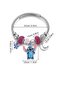 Generic Blue Cartoon Character Charm Bracelet Adjustable Metal Bangle for Girls - 3