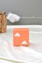 Cloudy Pastel Orange Business Card Holder, Note Holder, Paper Holder, Photo Holder