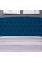 BIANCA HEADBOARD VELVET BLUE L-140 : H-125 CM - 2