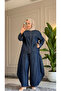 6500 - Comfortable Casual Slim Women's Denim Jacket Wide Pants Set