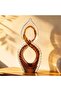 Forge Glass Eight Decor Sculpture 18x11x41.5cm - Brown