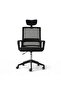 Libra Office High Back Chair Mesh & Fabric - Black - 7