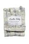 3 Layer Jacquard Muslin Children's Bathrobe 100% Cotton Hooded Blue Llama Pattern - 3