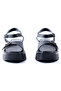Genuine Leather Black Wedge Sole Women's Sandals Shoes - Rgn50 - 3