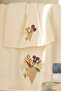 Suela - 70% Bamboo / 30% Cotton Embroidered Hand Towels - Set of 6 50X90 - 3