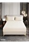 Bedding Fitted Sheet - Fits 200x200 Cm For Super King Bed - 3 Pcs (1 Fitted Sheet and 2 Pillowcases) - 35 Cm Deep Pocket - Solid Bed Sheet