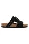 Women's Mc220 Genuine Suede Leather Tasseled Orthopedic Cork Sole Slippers