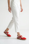 Women's Suede Look Strappy Mary Jane Casual Sneaker Red - 4