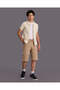 Senior Boys Beige Cargo Shorts - 2