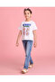 Girls White Printed T-shirt - 5