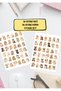 72-Piece (36-Piece Cat Sticker + 36-Piece Dog Sticker Set) 2 Sheets of Cute Animal Stickers, Cat Dog Sticker Set 72 Pieces – Cute Animal Stickers, Agenda Notebook Laptop Decoration Stickers - 3