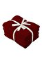 4-Piece Bath Towels, 100% Combed Cotton 550 GSM, Quick Dry, Burgundy 70x140cm - 2