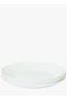 10 inch Large Dinner Plate Set of 6, Lightweight Round Opal Glass White Dinnerware Plates, Dishwasher and Microwave Safe - 2