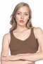 Premium Seamless Padless Sports Bra Soft Textured Bustier for Motion Freedom