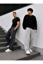 Harajuku Streetwear 2-Piece Side Stripe Men's Loose Fit Adjustable Wide Leg Sweatpants - 4