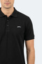 Katina Men's Polo Collar Black T-Shirt - 2