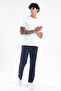 Stretch Textured Men's Straight Leg Sports Sweatpants with Zipper Pockets - 2
