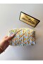 Women's Orange Orange Patterned Quilted Makeup Bag Travel Cosmetic Organizer - 2