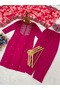 Pink Rayon Embroidered Suit Set with Dupatta - HRT7188 | Pink - 5