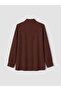Lcw Everyday Brown Textured Women's Shirt Tunic - 3