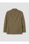 Brown Regular Fit Linen Blend Men's Blazer Jacket - 2