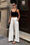 Women's Wide-Leg Draped Woven Trousers - 4